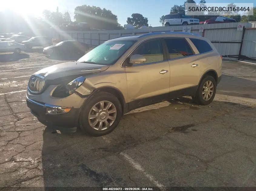 2012 BUICK ENCLAVE VIN 5GAKRCED8CJ168464 — фото 2