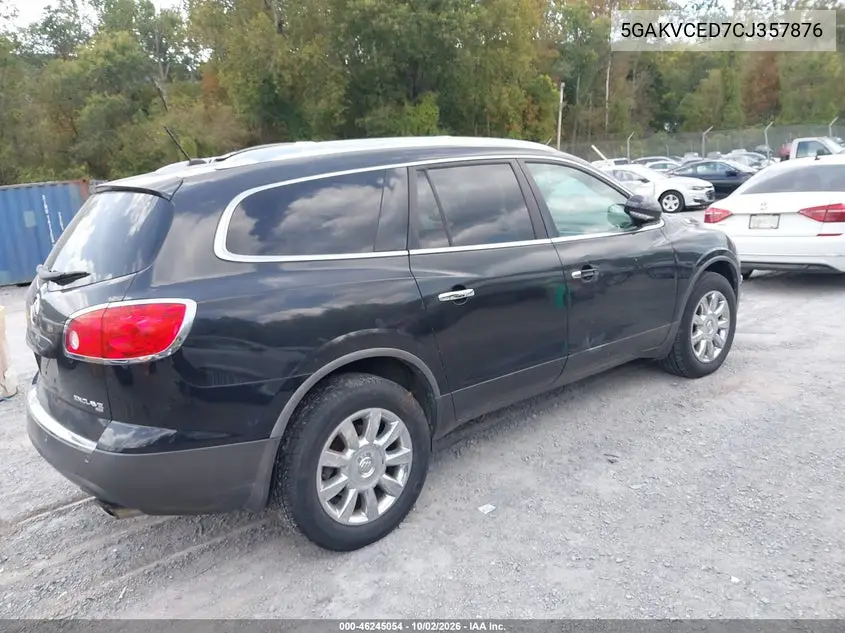 2012 BUICK ENCLAVE VIN 5GAKVCED7CJ357876 — фото 4