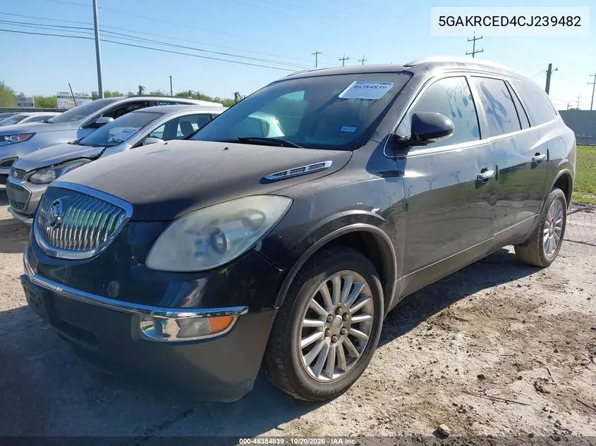 2012 BUICK ENCLAVE VIN 5GAKRCED4CJ239482 — фото 2