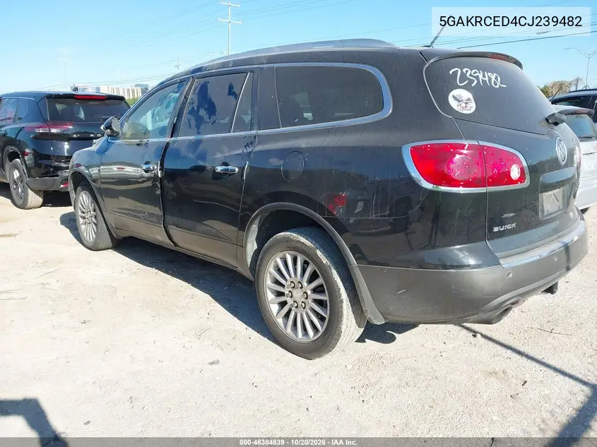 2012 BUICK ENCLAVE VIN 5GAKRCED4CJ239482 — фото 3