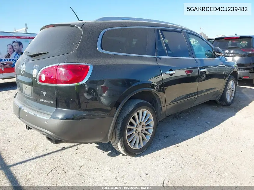 2012 BUICK ENCLAVE VIN 5GAKRCED4CJ239482 — фото 4