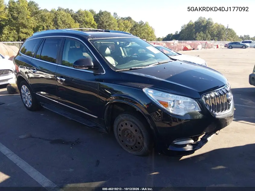 BUICK ENCLAVE 2013, VIN 5GAKRDKD4DJ177092