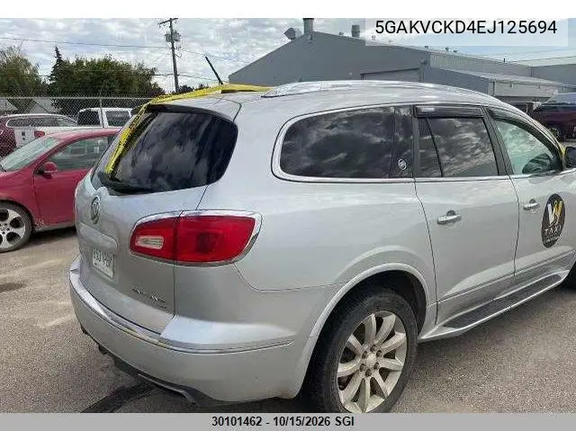 2014 BUICK ENCLAVE VIN 5GAKVCKD4EJ125694 — фото 4