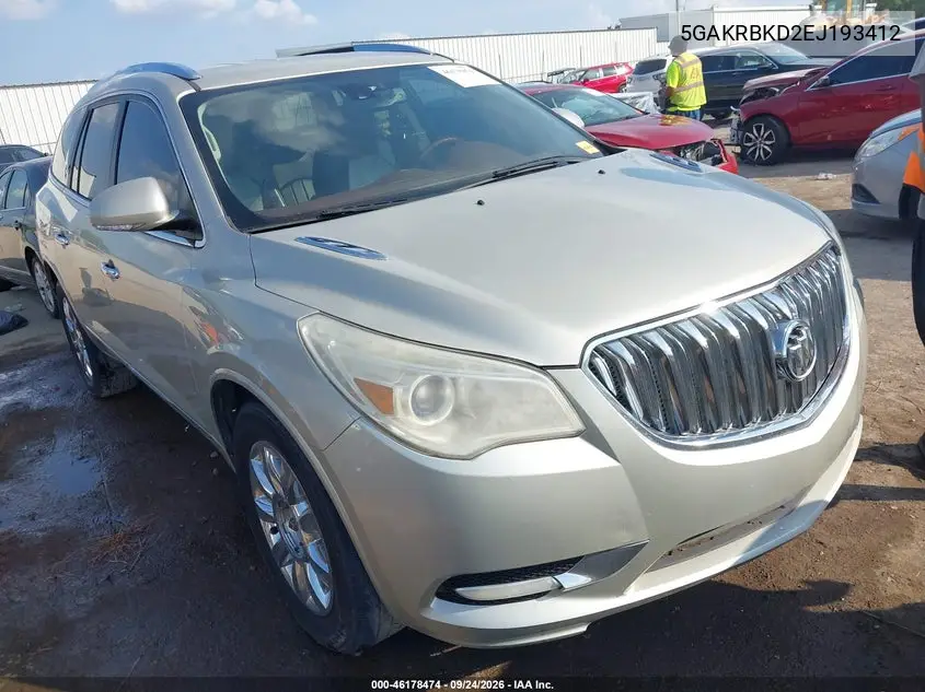 BUICK ENCLAVE 2014, VIN 5GAKRBKD2EJ193412