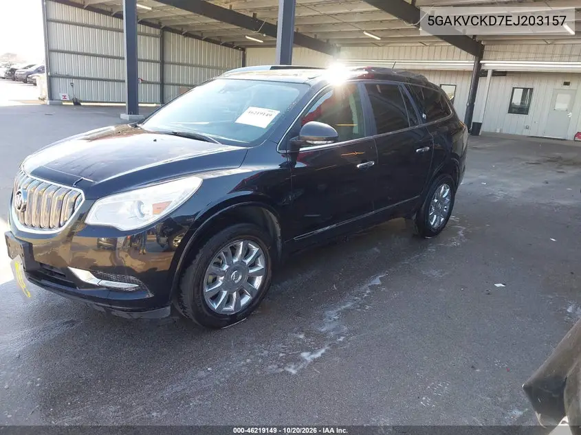 2014 BUICK ENCLAVE VIN 5GAKVCKD7EJ203157 — фото 2