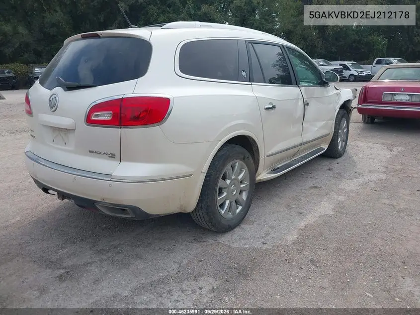 2014 BUICK ENCLAVE VIN 5GAKVBKD2EJ212178 — фото 4