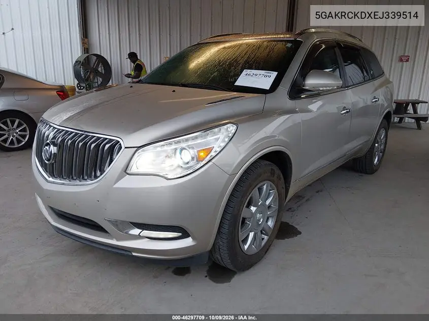 2014 BUICK ENCLAVE VIN 5GAKRCKDXEJ339514 — фото 2