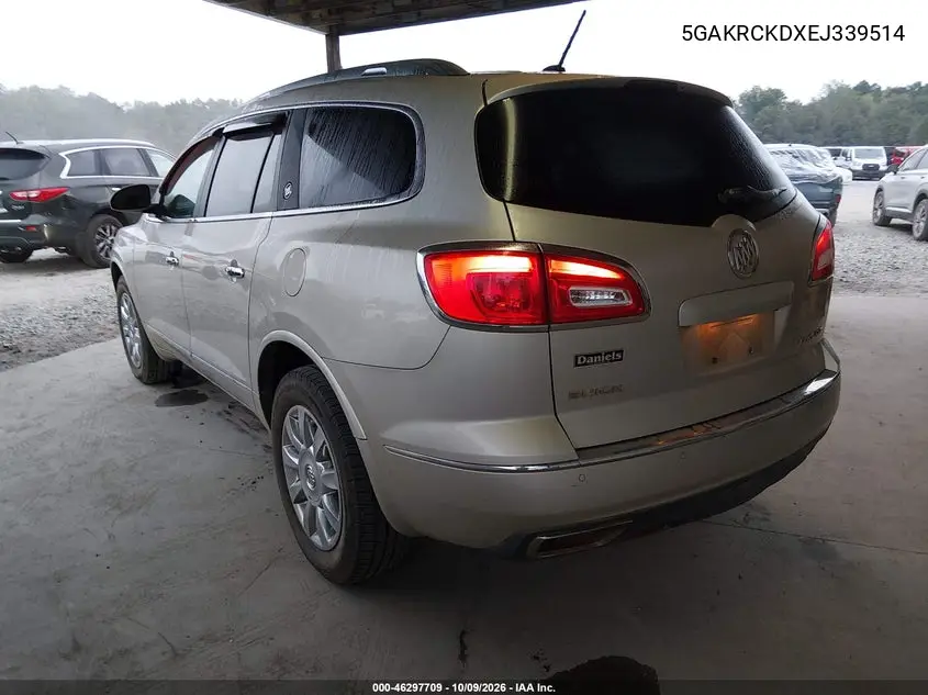2014 BUICK ENCLAVE VIN 5GAKRCKDXEJ339514 — фото 3