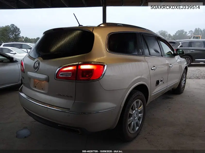 2014 BUICK ENCLAVE VIN 5GAKRCKDXEJ339514 — фото 4
