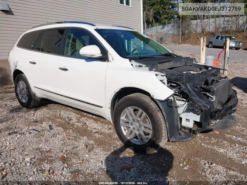 BUICK ENCLAVE 2014, VIN 5GAKVAKD0EJ272759