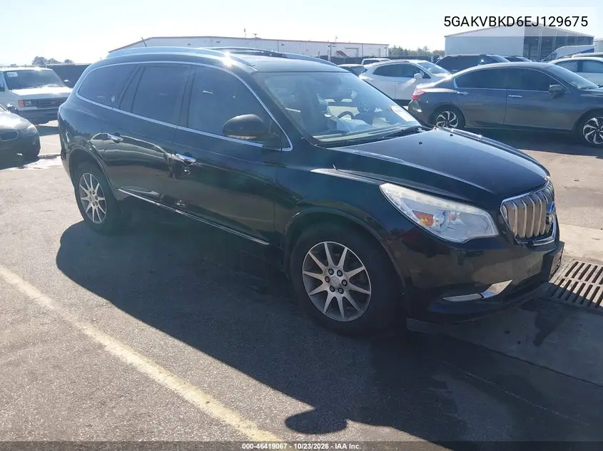 BUICK ENCLAVE 2014, VIN 5GAKVBKD6EJ129675