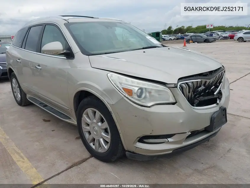 BUICK ENCLAVE 2014, VIN 5GAKRCKD9EJ252171