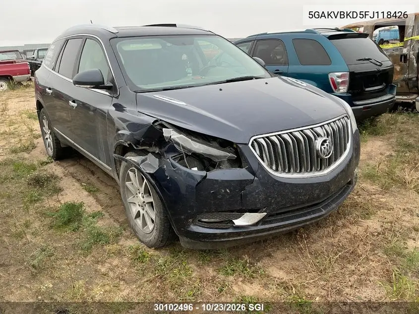 BUICK ENCLAVE 2015, VIN 5GAKVBKD5FJ118426