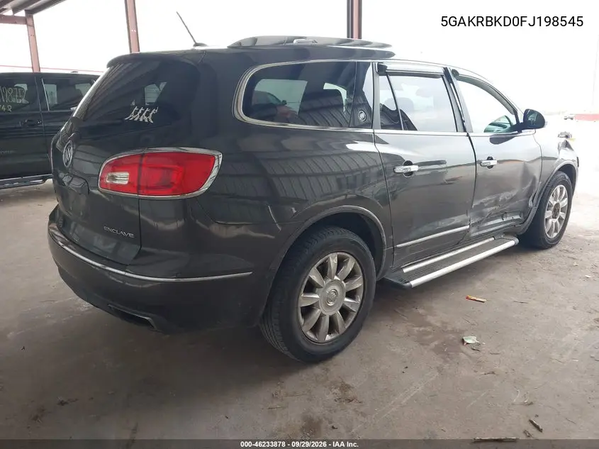 2015 BUICK ENCLAVE VIN 5GAKRBKD0FJ198545 — фото 4