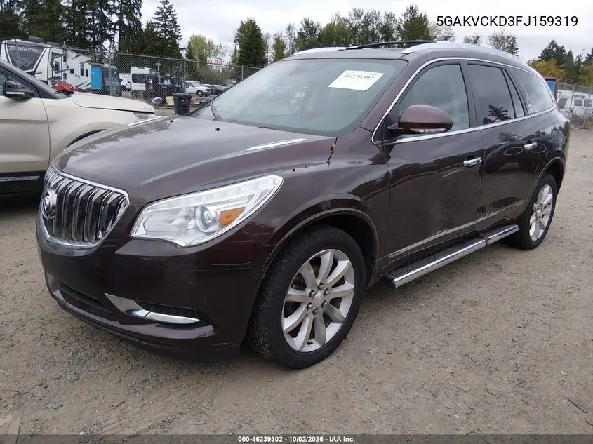 2015 BUICK ENCLAVE VIN 5GAKVCKD3FJ159319 — фото 2