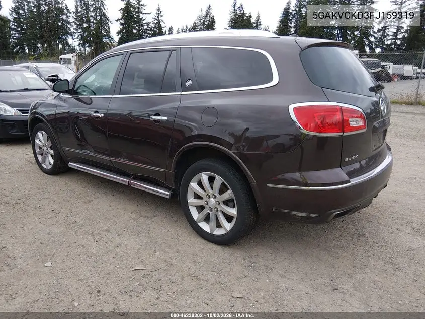 2015 BUICK ENCLAVE VIN 5GAKVCKD3FJ159319 — фото 3