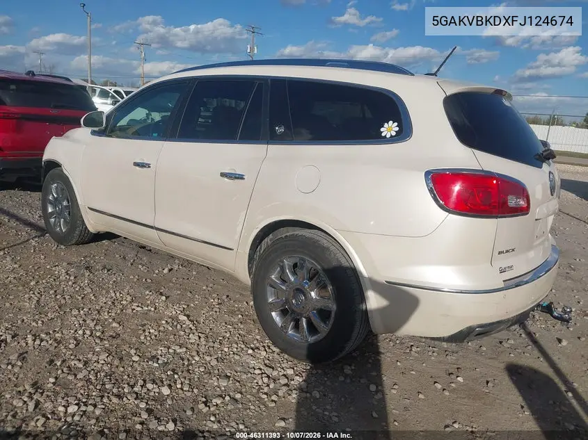 2015 BUICK ENCLAVE VIN 5GAKVBKDXFJ124674 — фото 3