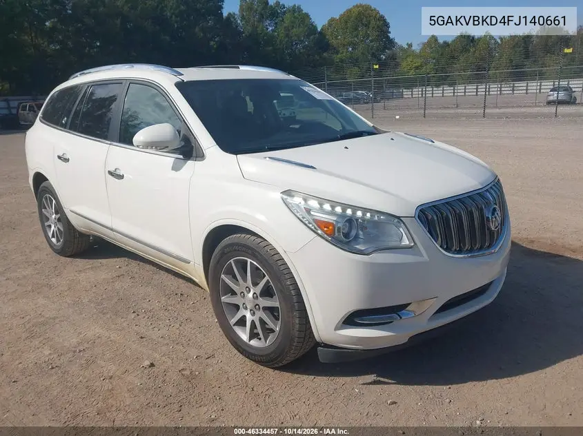 BUICK ENCLAVE 2015, VIN 5GAKVBKD4FJ140661