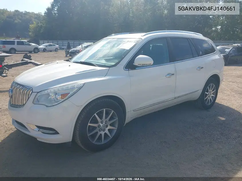 2015 BUICK ENCLAVE VIN 5GAKVBKD4FJ140661 — фото 2