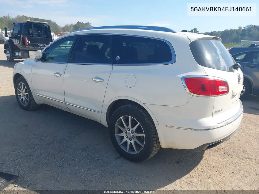 2015 BUICK ENCLAVE VIN 5GAKVBKD4FJ140661 — фото 3