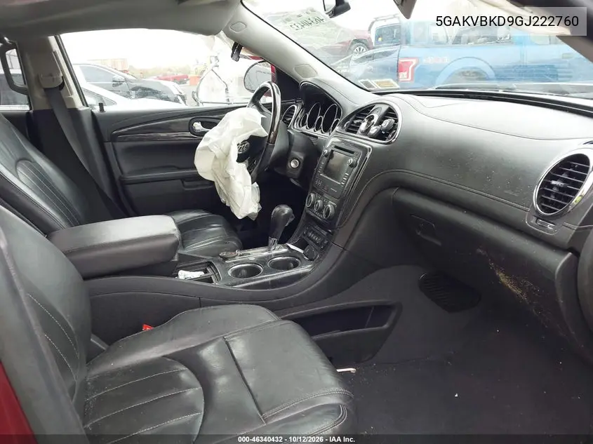 2016 BUICK ENCLAVE VIN 5GAKVBKD9GJ222760 — фото 5