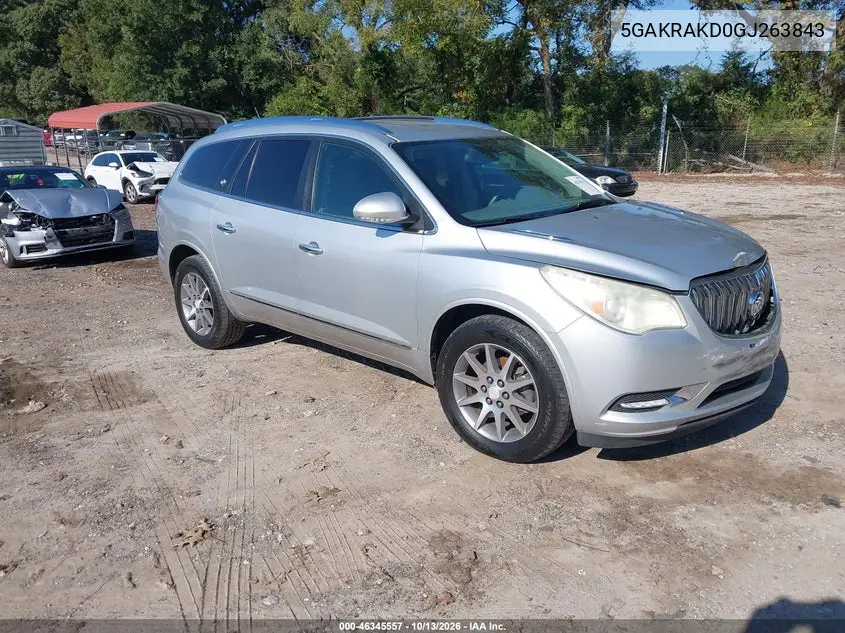 BUICK ENCLAVE 2016, VIN 5GAKRAKD0GJ263843