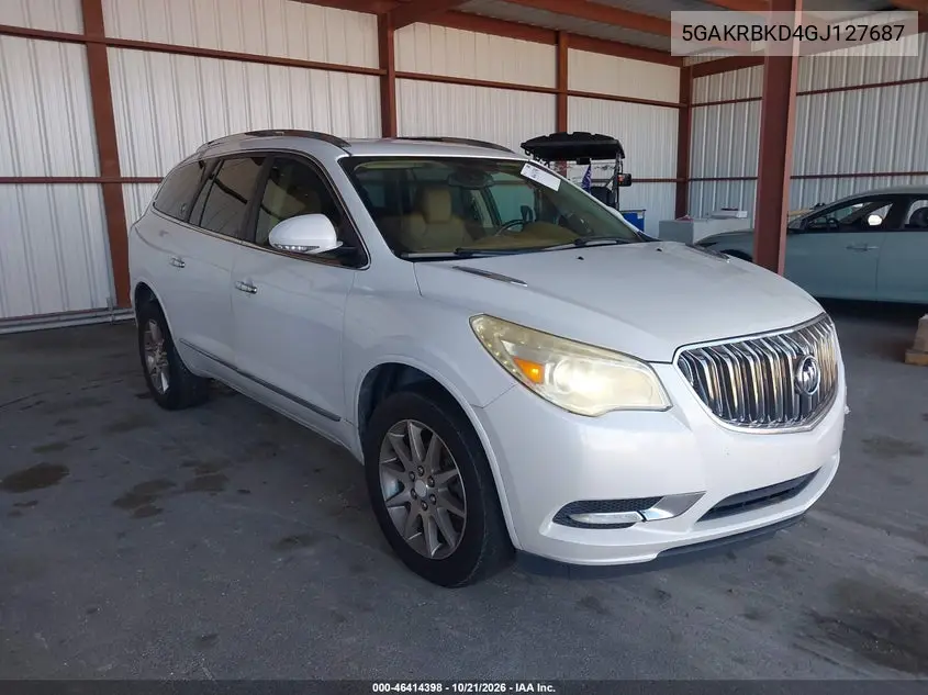BUICK ENCLAVE 2016, VIN 5GAKRBKD4GJ127687