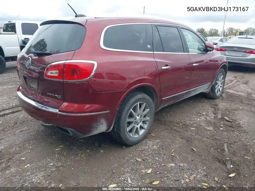 2017 BUICK ENCLAVE VIN 5GAKVBKD3HJ173167 — фото 4
