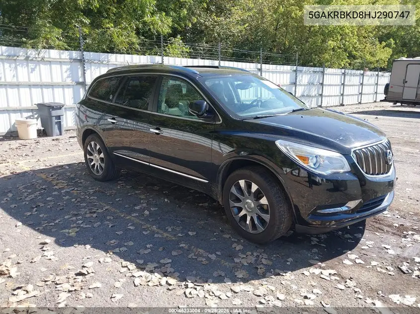 BUICK ENCLAVE 2017, VIN 5GAKRBKD8HJ290747