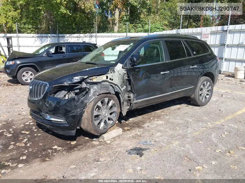 2017 BUICK ENCLAVE VIN 5GAKRBKD8HJ290747 — фото 2