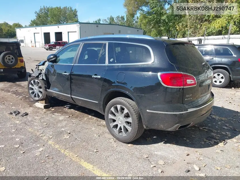 2017 BUICK ENCLAVE VIN 5GAKRBKD8HJ290747 — фото 3