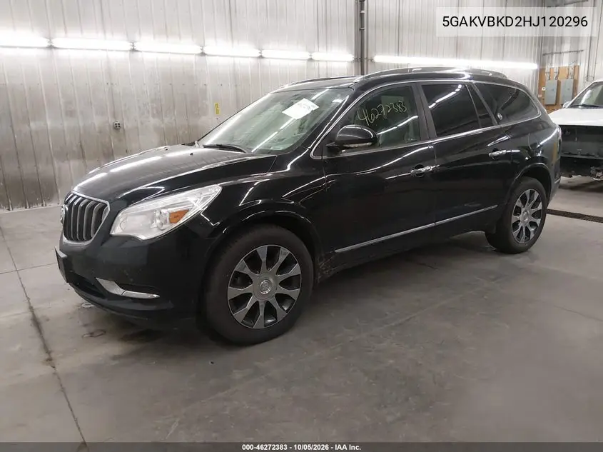 2017 BUICK ENCLAVE VIN 5GAKVBKD2HJ120296 — фото 2