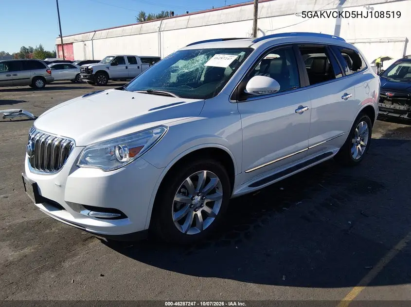 2017 BUICK ENCLAVE VIN 5GAKVCKD5HJ108519 — фото 2