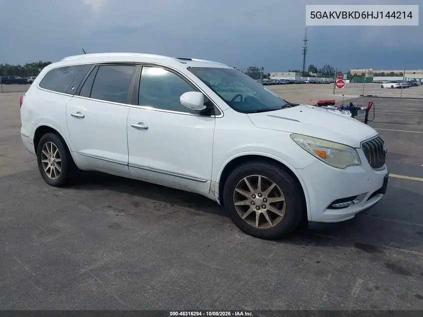 BUICK ENCLAVE 2017, VIN 5GAKVBKD6HJ144214