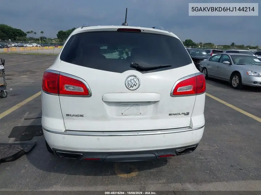2017 BUICK ENCLAVE VIN 5GAKVBKD6HJ144214 — фото 16