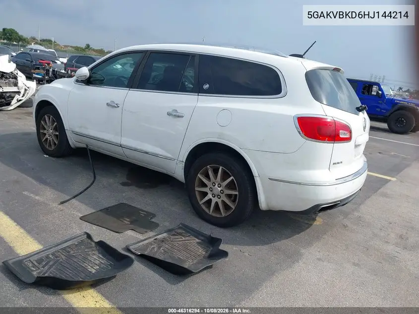 2017 BUICK ENCLAVE VIN 5GAKVBKD6HJ144214 — фото 3