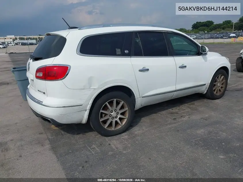 2017 BUICK ENCLAVE VIN 5GAKVBKD6HJ144214 — фото 4