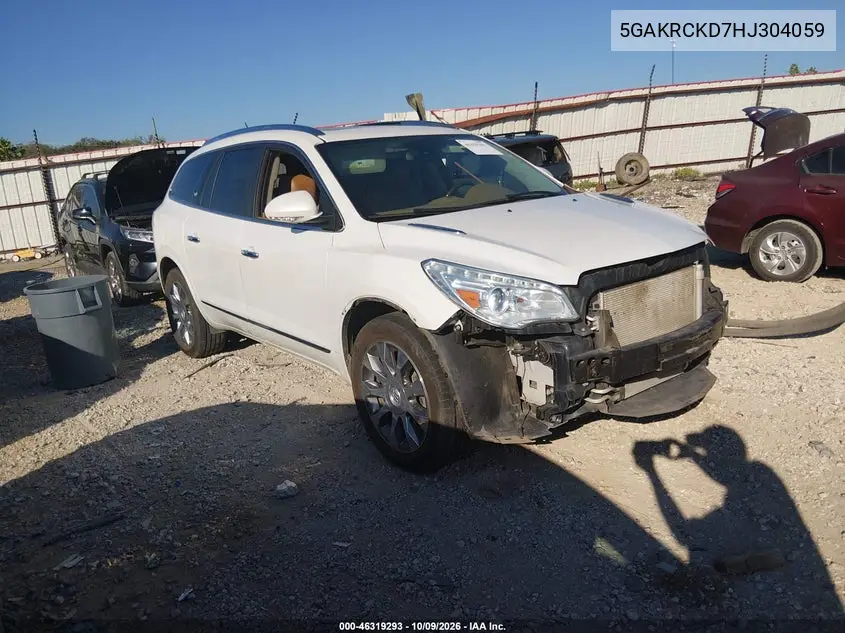 BUICK ENCLAVE 2017, VIN 5GAKRCKD7HJ304059
