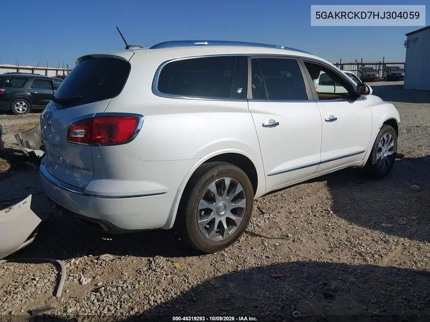 2017 BUICK ENCLAVE VIN 5GAKRCKD7HJ304059 — фото 4