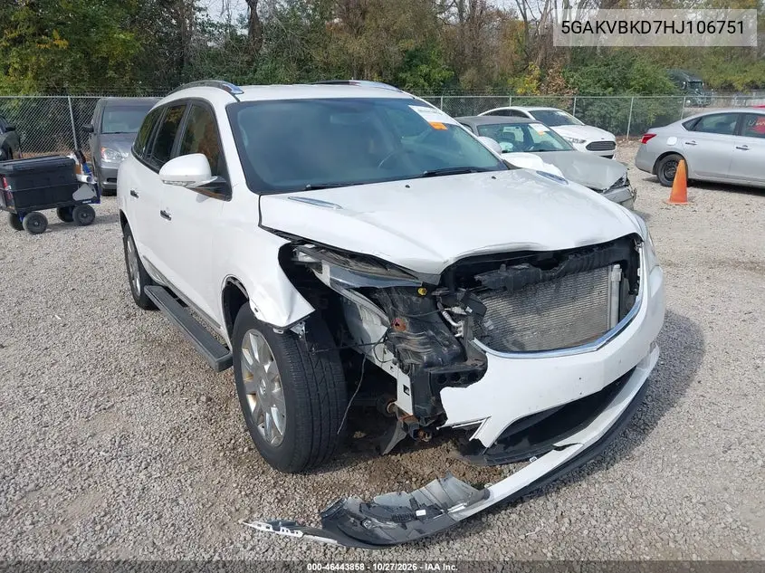 BUICK ENCLAVE 2017, VIN 5GAKVBKD7HJ106751