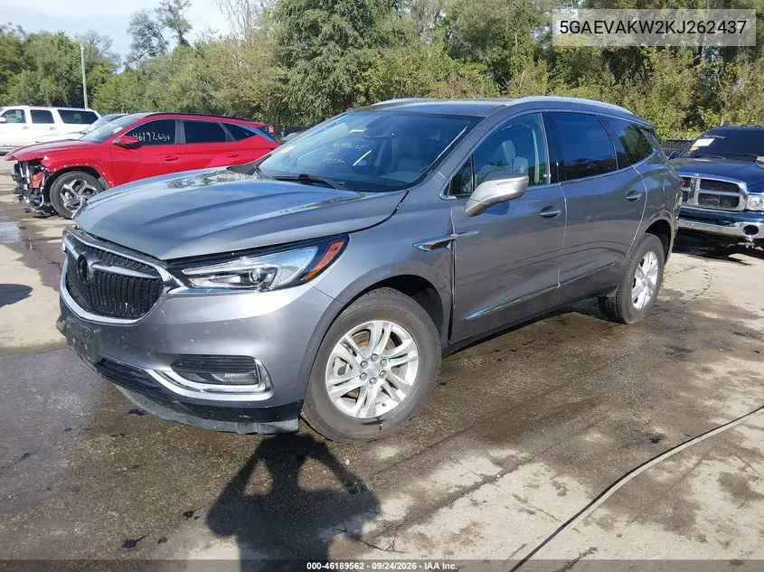 2019 BUICK ENCLAVE VIN 5GAEVAKW2KJ262437 — фото 2