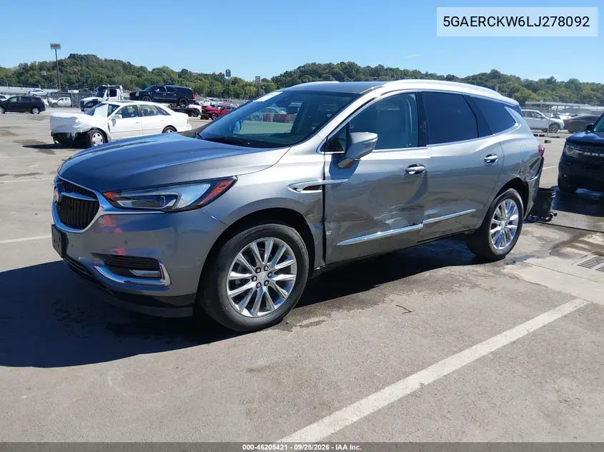 2020 BUICK ENCLAVE VIN 5GAERCKW6LJ278092 — фото 2