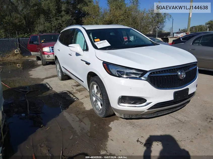 BUICK ENCLAVE 2020, VIN 5GAEVAKW1LJ144638