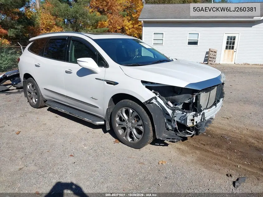 BUICK ENCLAVE 2020, VIN 5GAEVCKW6LJ260381