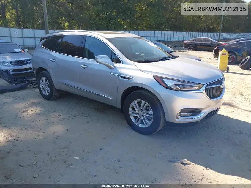 BUICK ENCLAVE 2021, VIN 5GAERBKW4MJ212135