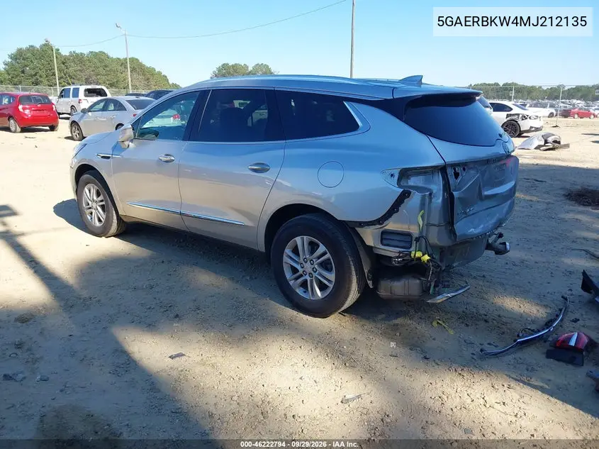 2021 BUICK ENCLAVE VIN 5GAERBKW4MJ212135 — фото 3