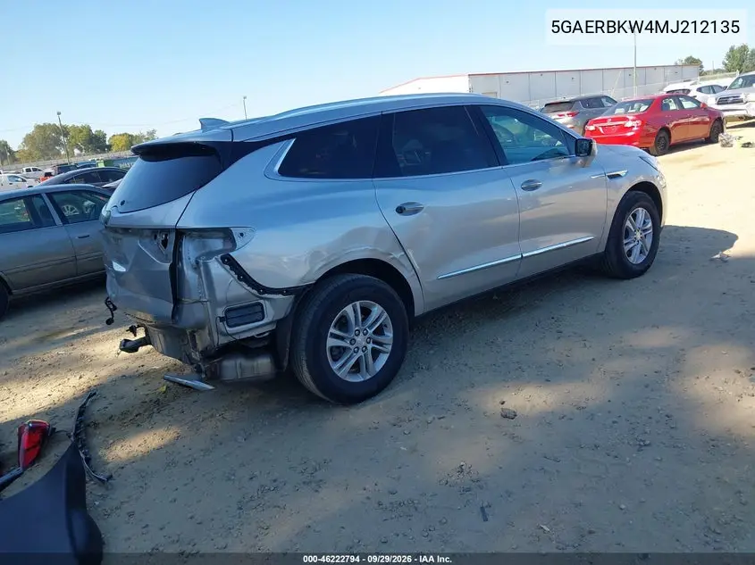 2021 BUICK ENCLAVE VIN 5GAERBKW4MJ212135 — фото 4