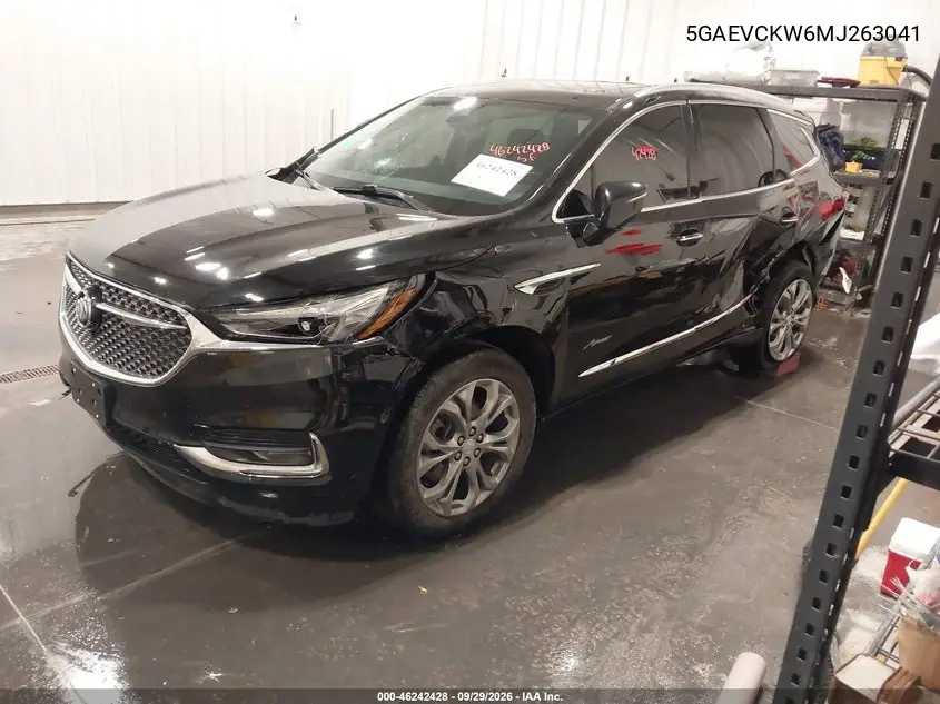 2021 BUICK ENCLAVE VIN 5GAEVCKW6MJ263041 — фото 2