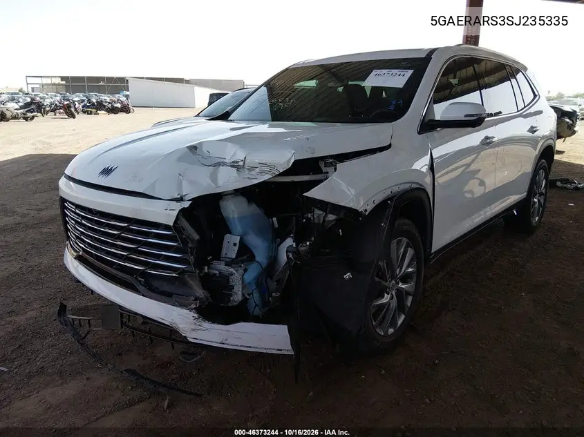 2025 BUICK ENCLAVE VIN 5GAERARS3SJ235335 — фото 2