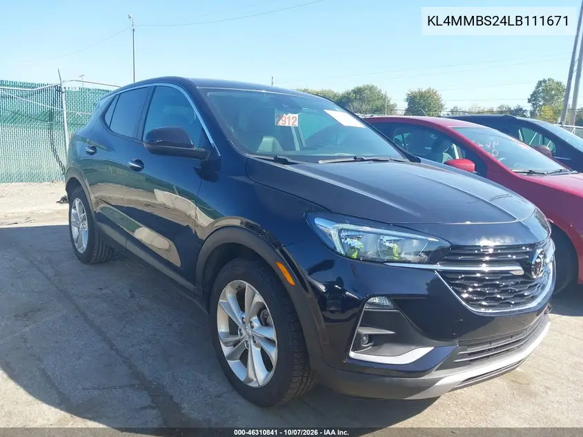 BUICK ENCORE GX 2020, VIN KL4MMBS24LB111671